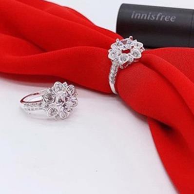 Nhẫn Bạc Nữ ⚜️FREESHIP⚜️ Nhẫn bạc hoa sen quốc hoa