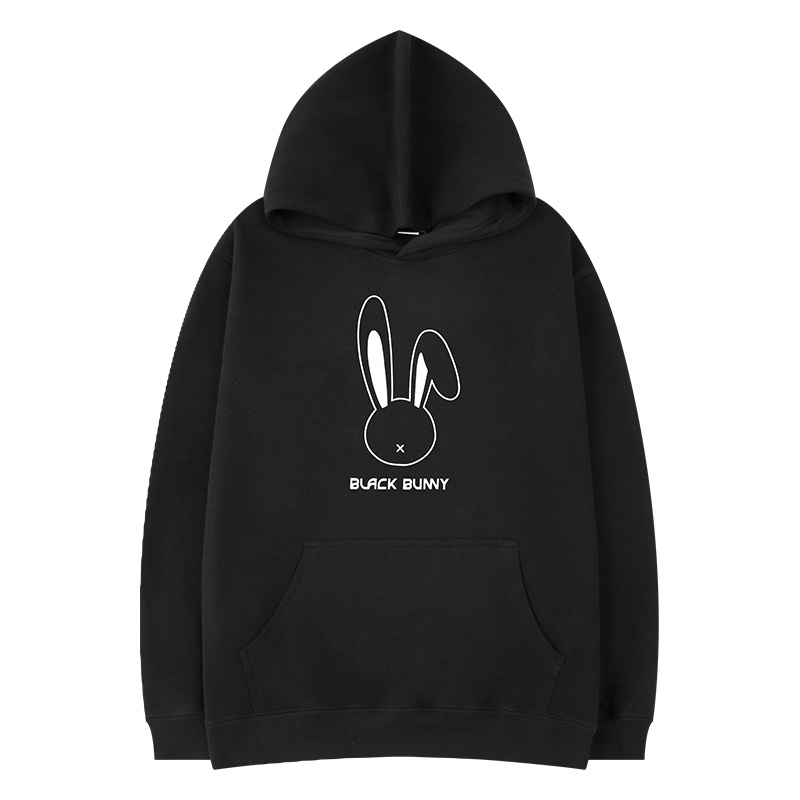 Áo hoodie nam nữ hình thỏ from rộng Unisex chất nỉ ngoại 2 lớp dày dặn