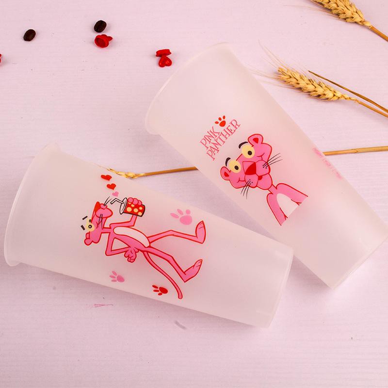 25 ly trà sữa nắp tim 700cc in chú báo hồng dễ thương ( kèm ảnh thật)