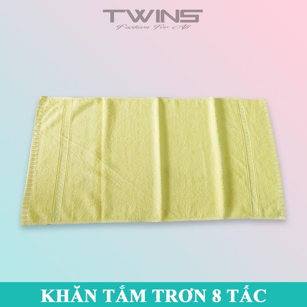 Khăn tắm cotton cao cấp đa năng màu trơn 8 tấc thấm hút nước tốt bền màu không xù lông (shop giao màu ngẫu nhiên)