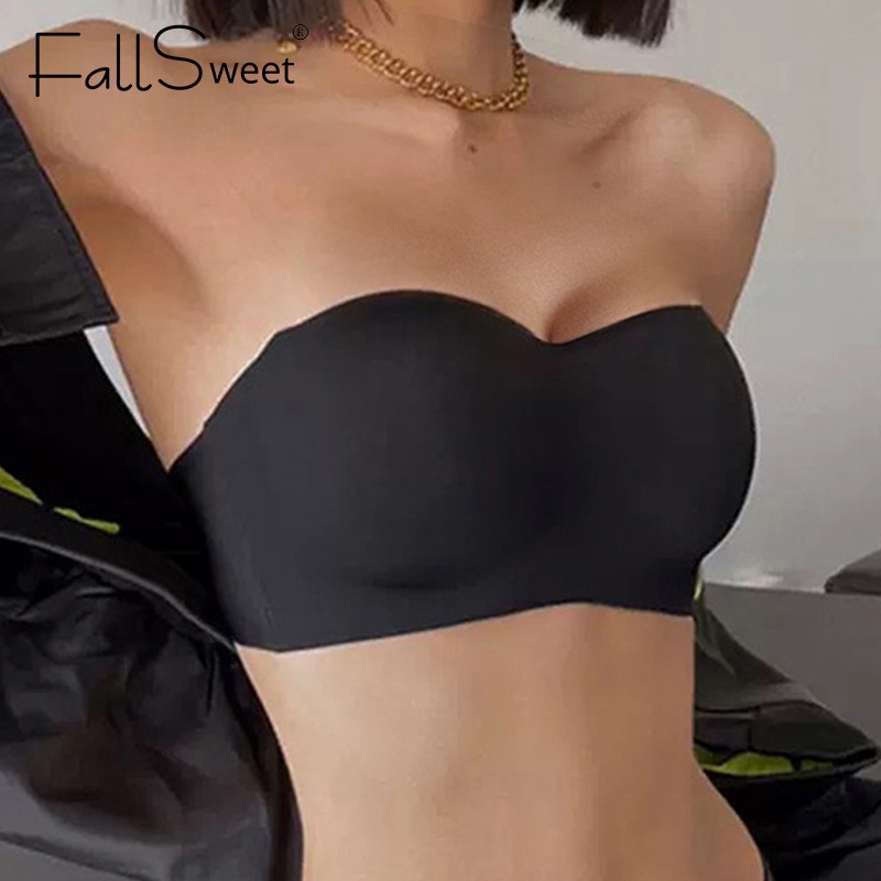 FallSweet Áo Ngực Không Dây Không Gọng Không Đường May Không Đường May Có Size A B Cup