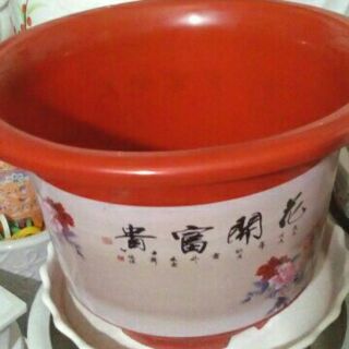 Chậu nhựa Tròn Hoa Văn đường kính Cao 25Cm,Rộng 35Cm