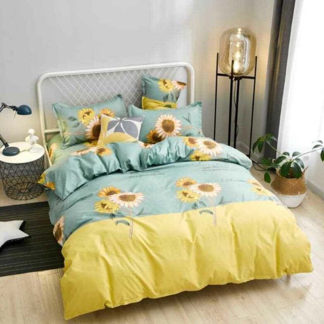 Vỏ chăn lồng được ruột, vỏ chăn poly mẫu Lá Me Hồng - Hàng polycotton loại 1