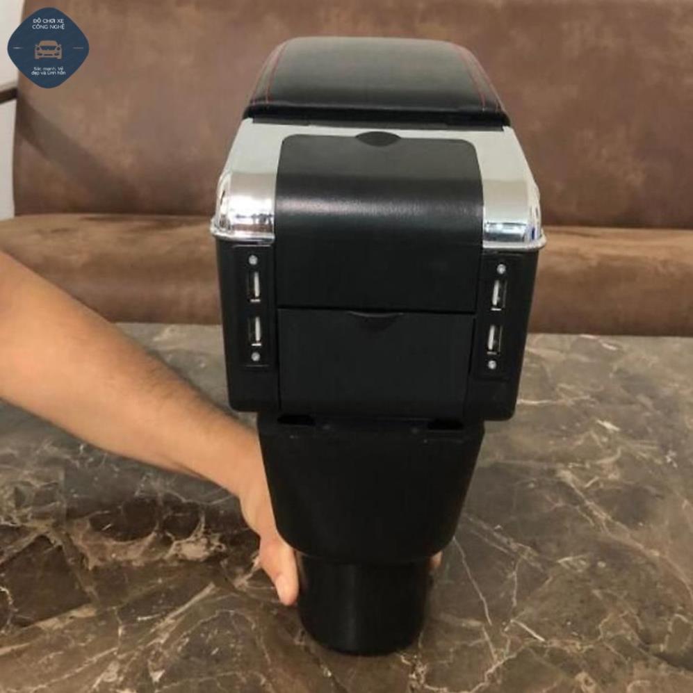 Hộp tỳ tay xe Honda Brio cao cấp tích hợp cổng sạc USB - Bảo hành 12 tháng | BigBuy360 - bigbuy360.vn