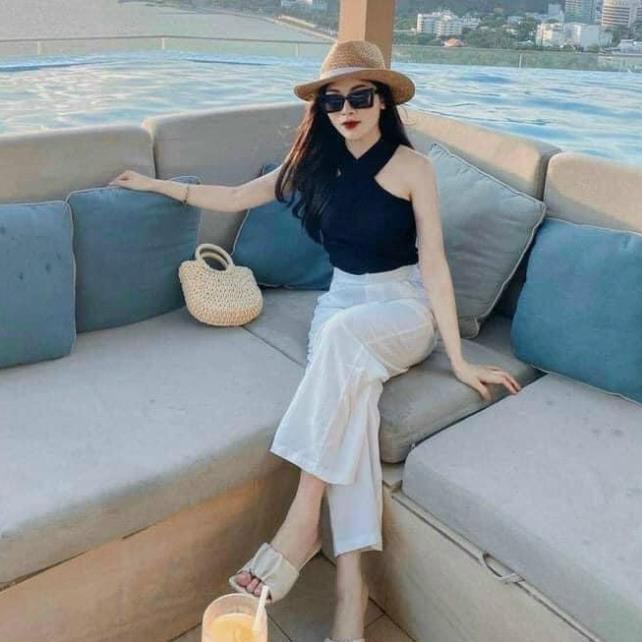 Set đồ nữ cá tính, set quần dài, áo dây đi chơi sang chảnh mùa hè đẹp 8A00087 THVVN | BigBuy360 - bigbuy360.vn