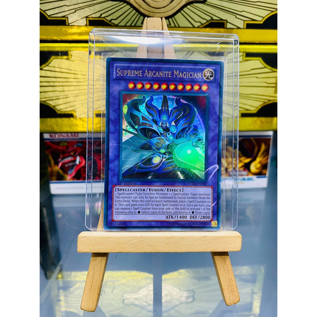 [ Dưa Hấu Yugioh ] Lá bài thẻ bài Supreme Arcanite Magician - Ultra Rare - Tặng bọc bài nhựa bảo quản