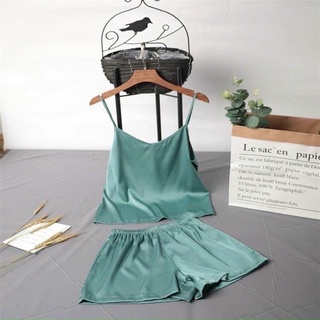 Bộ ngủ 2 dây chất lụa Hàn siêu mát