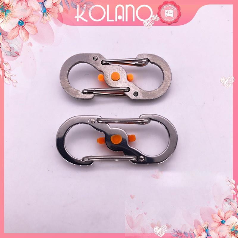 Móc khóa EDC KOLANO móc treo chìa khóa carabiner treo balo du lịch có chốt khoá xoay tiện dụng HK-001209