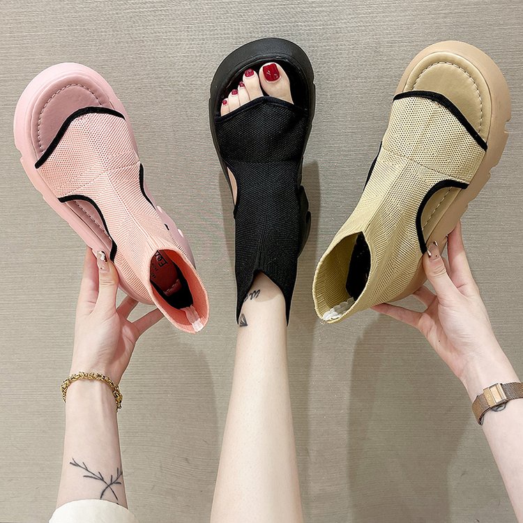 Fashion Thick Bottom Mesh Breathable Ulzzang Sports Sandals