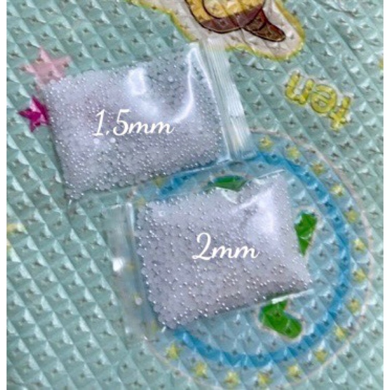 Sét trai nửa li ti Trắng trang trí viền móng loại đẹp