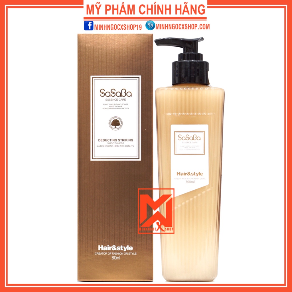 Xả khô, sữa tạo kiểu SASABA 300ml chính hãng