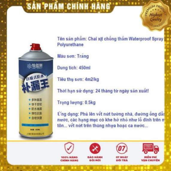 Chai dung dịch xịt chống dột - chống thấm nước - Bình xịt chống thấm, dột