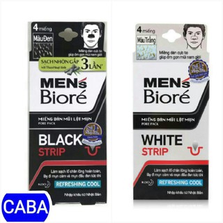 Miếng dán mũi lột mụn dành cho nam, Men's Biore (4 miếng/hộp)