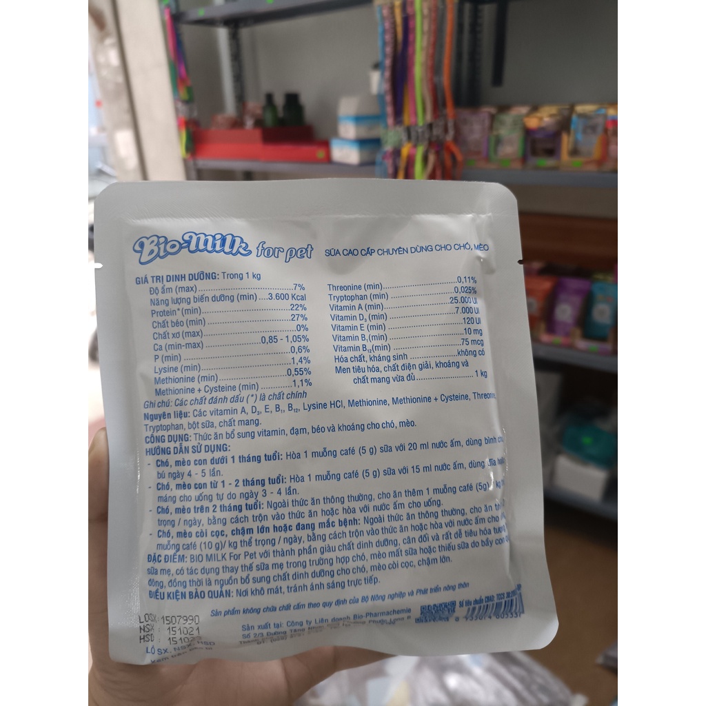 Sữa Cho Chó Mèo Bio Milk - Sữa bio milk 100g dinh dưỡng thú cưng