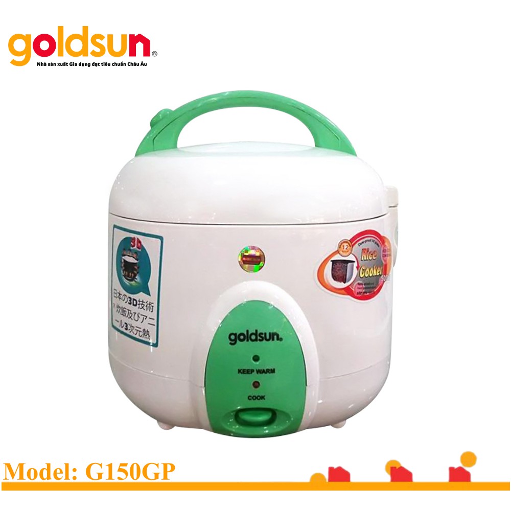 Nồi cơm điện Goldsun công nghệ nấu 3D hiện đại ARC-G150GP 1.5l