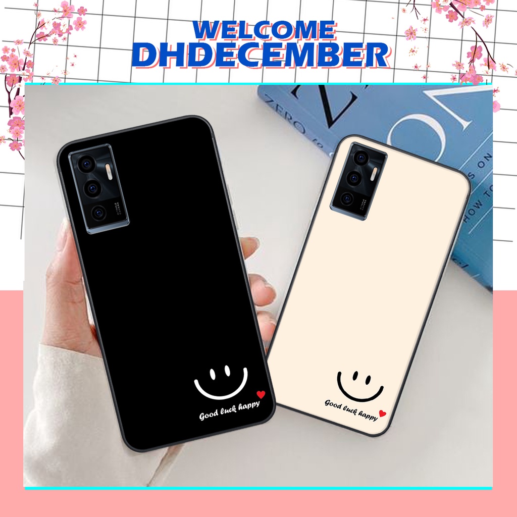 Ốp lưng Vivo V23E in hình nice ,good luck happy ốp xinh viền dẻo đẹp chất