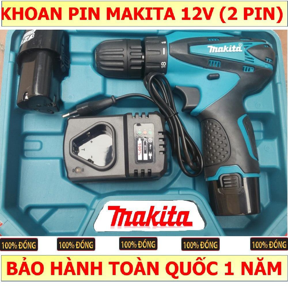 [SALE OFF]  Khoan băn vit MAKITA 12V 2PIN, máy khoan, bắn vit, máy khoan cầm tay, may khoan pin