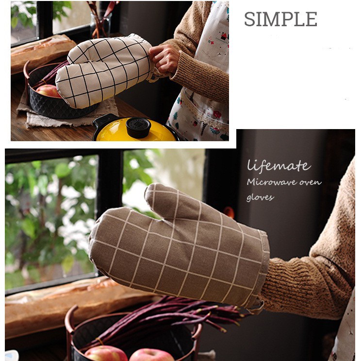 Găng Tay Nhà Bếp ( Lẻ 1 Chiếc ) Vải Thô Trần Bông Chống Nhiệt Nhấc Nồi 88283 Chợ Tốt Store