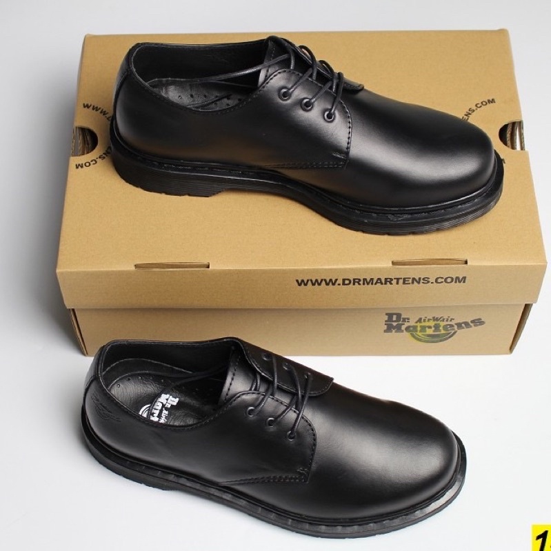 Giày Da Bò 1461 2020 Full Black .Giày Dr.Martens Thailand (1461.F.Black)