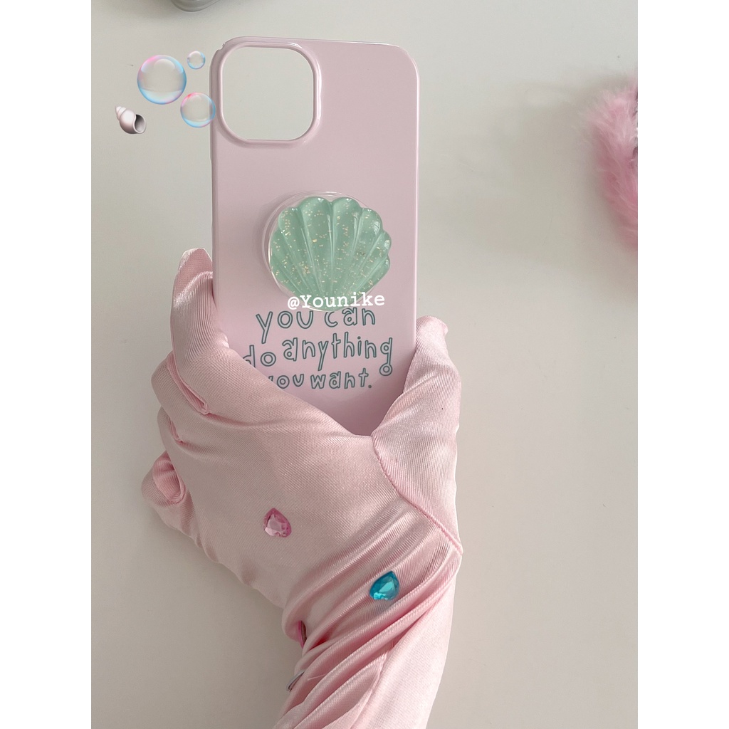 Ốp Điện Thoại Nhựa Cứng In Hình Nàng Tiên Cá Lắc Sữa Đáng Yêu Cho Iphone 15 / 13pro / 14promax / 12 / 11 / 8plus / 12 Mini