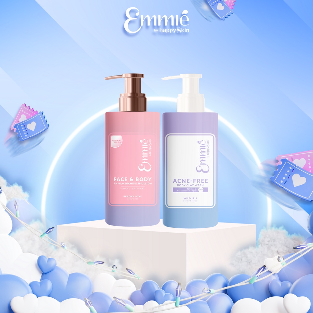 Kem Dưỡng Trắng Da Face & Body 10% Niacinamide Emmié by Happy Skin 230g