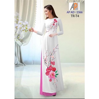 Vải áo dài hoa mẫu đơn