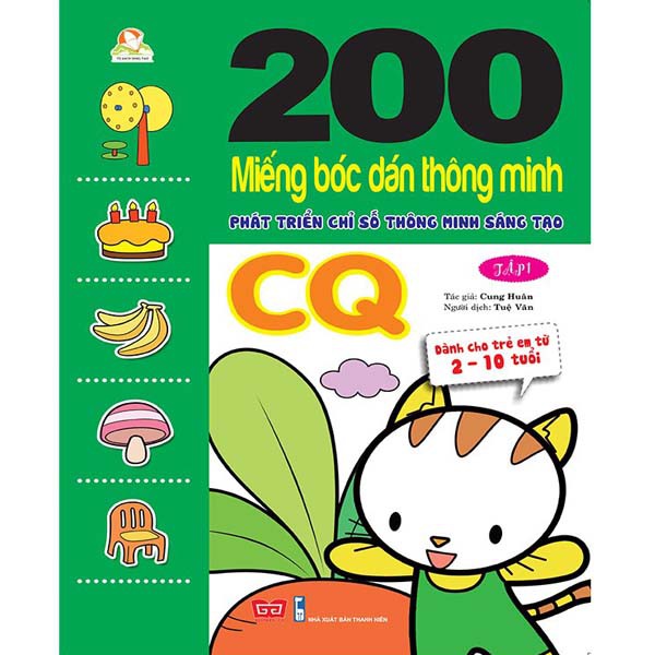 Sách - 200 Miếng Bóc Dán CQ 2 Cuốn - Tặng 01 Bút Chì Cute | BigBuy360 - bigbuy360.vn