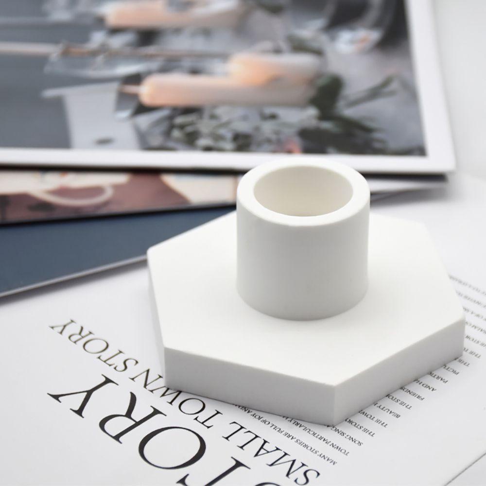 Khuôn Silicone Hình Lục Giác Làm Giá Đỡ Đèn Cầy Thủ Công