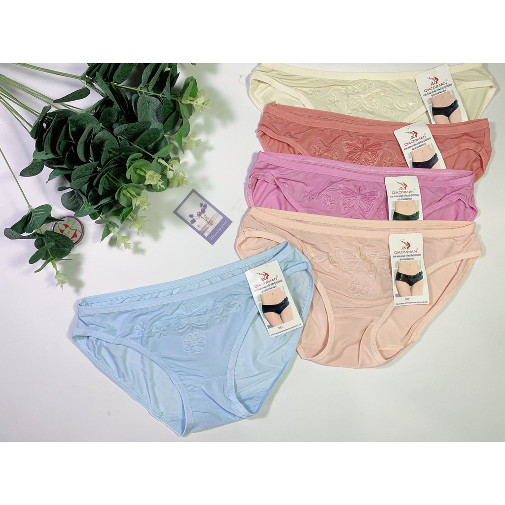 Quần lót thun lạnh nữ 360 thoáng mát size<53kg