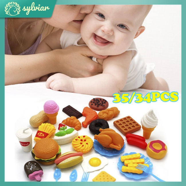 Đồ Chơi Thức Ăn Nhanh Mini Bằng Nhựa Hình Thức Ăn Nhanh Cho Bé