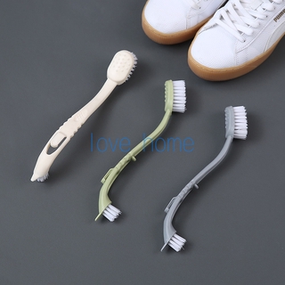 Bàn chải chà rửa giày dép hai đầu tay cầm dài bằng nhựa dùng tại nhà tiện lợi
