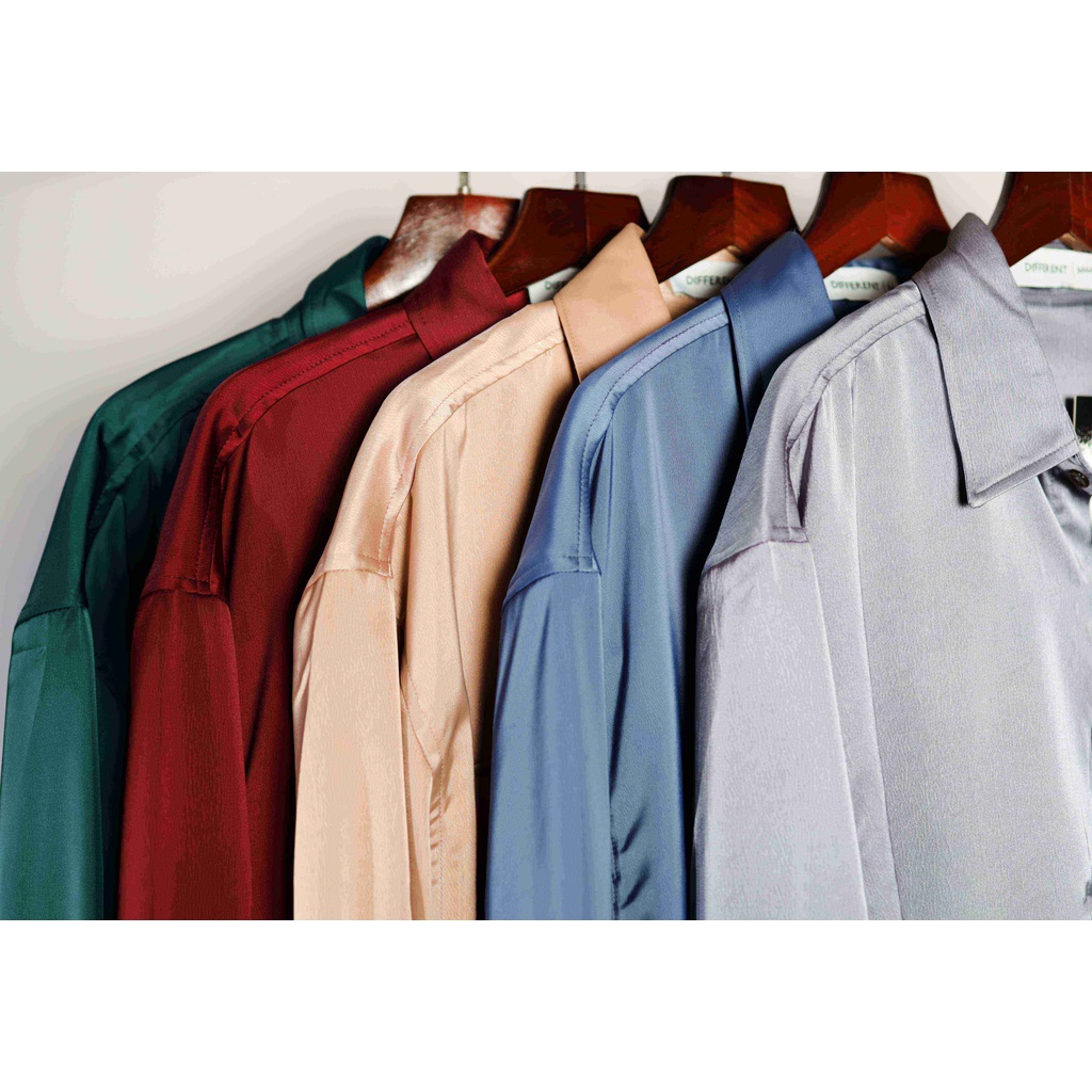 Sơ mi nam dài tay Hàn Quốc, chất lụa thấm mồ hôi tốt, tự shop thiết kế cao cấp