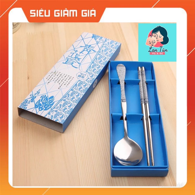 Bộ đũa, thìa inox ngộ nghĩnh cho bé và mẹ