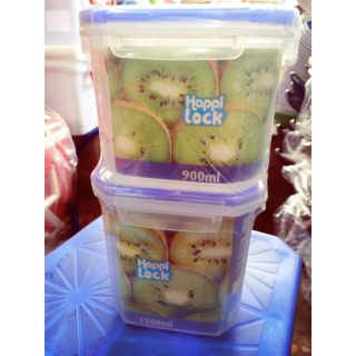 Combo 2 hộp nhựa 1200ml và 900ml của happi
