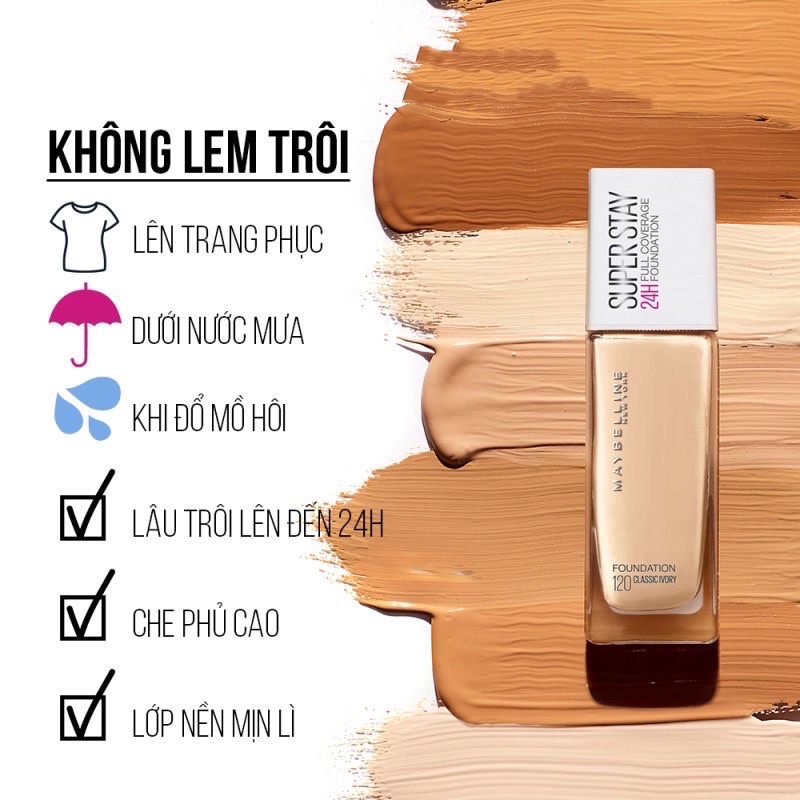 KEM NỀN LÂU TRÔI, SIÊU NHẸ MAYBELLINE NEW YORK