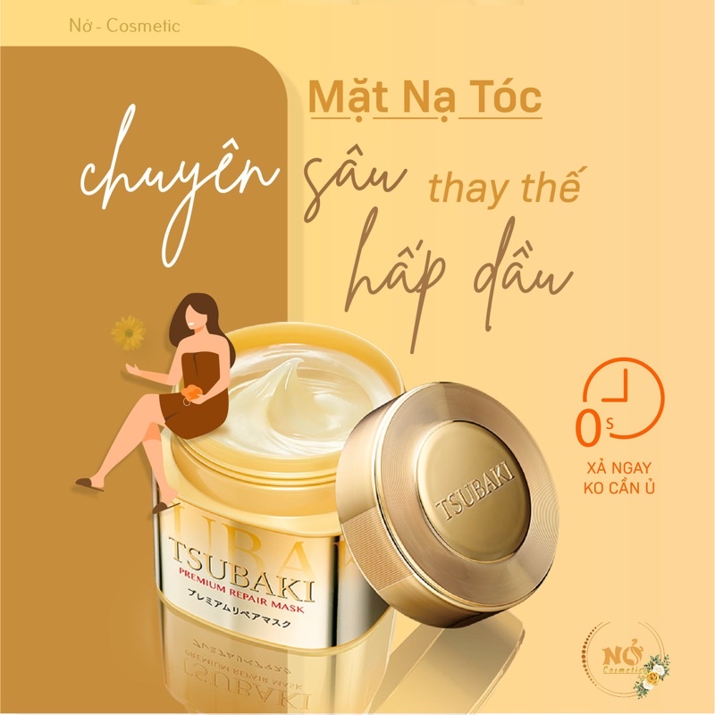 Mặt Nạ Tóc Cao Cấp phục hồi hư tổn Tsubaki - Ủ Tóc cao cấp TSUBAKI 180g Nở cosmetic