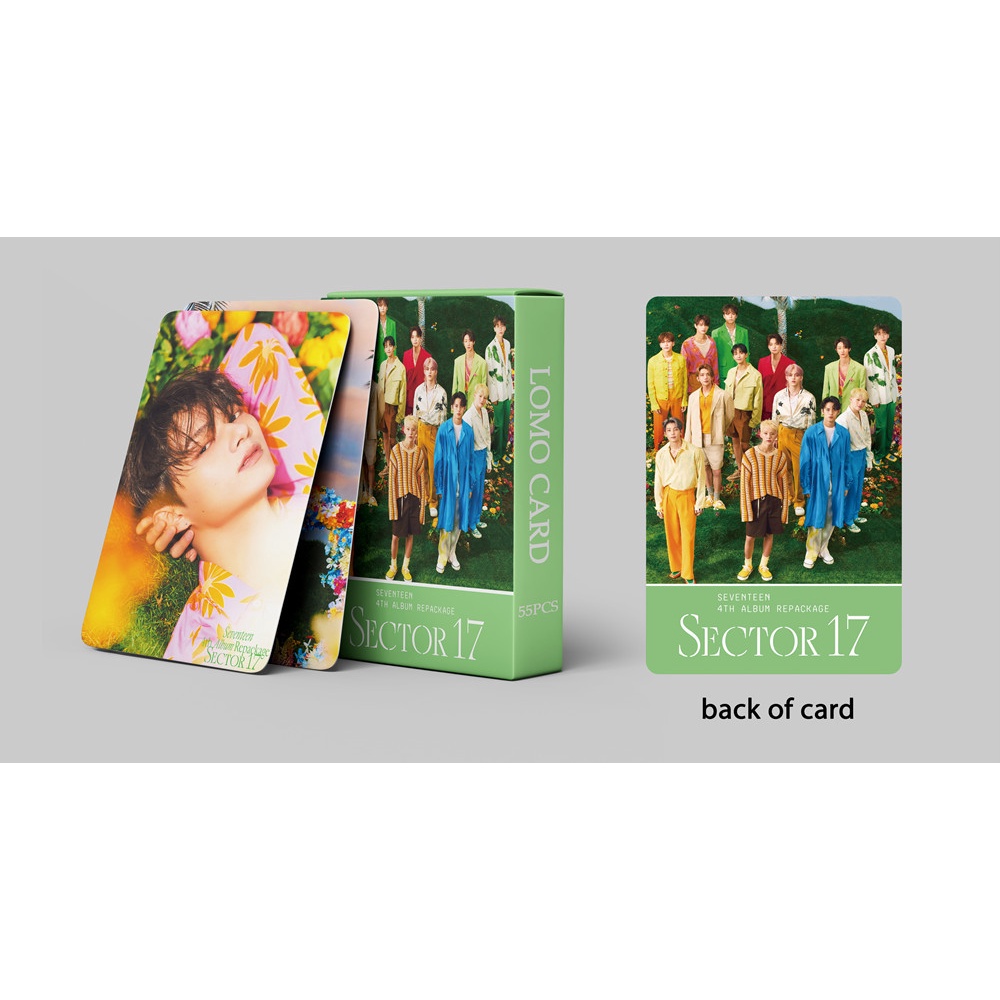 Seventeen Album SECTOR 17 Photocard FACE THE SUN & DARLING Attacca Lomo Card Postcard