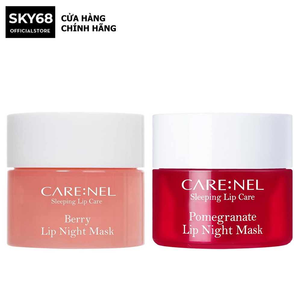 Mặt nạ ngủ môi dưỡng ẩm và tẩy tế bào chết hương dâu – Care:nel Lip Sleeping Mask Berry 5g