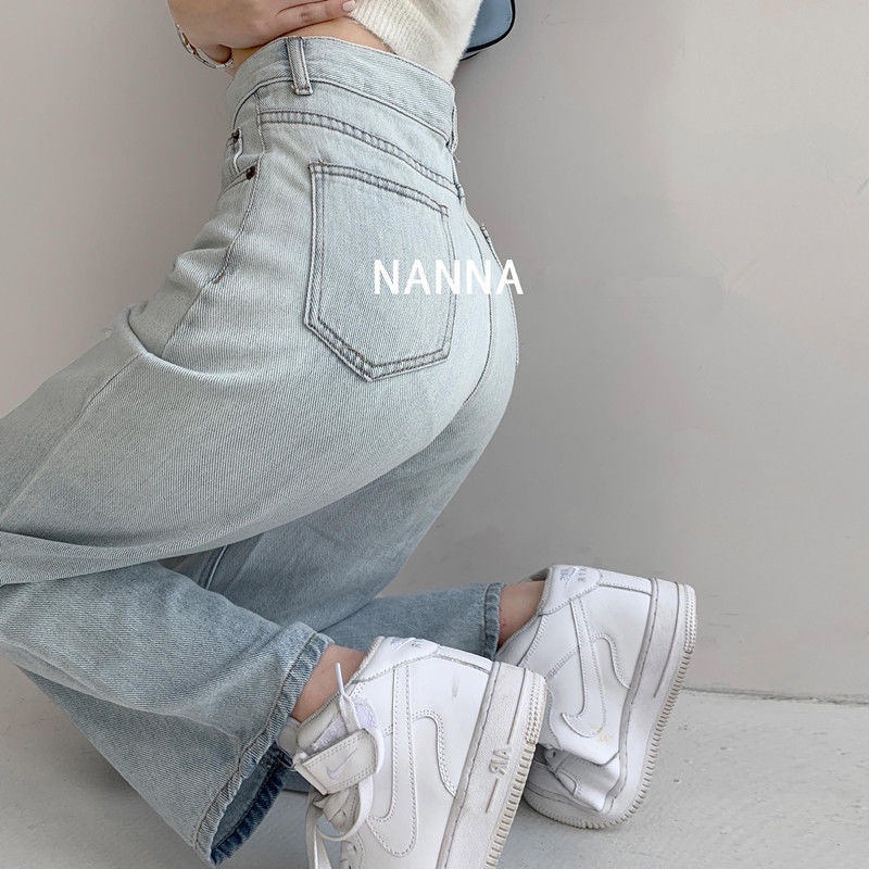 Quần Jeans Dài Ống Rộng Thời Trang Dành Cho Nữ