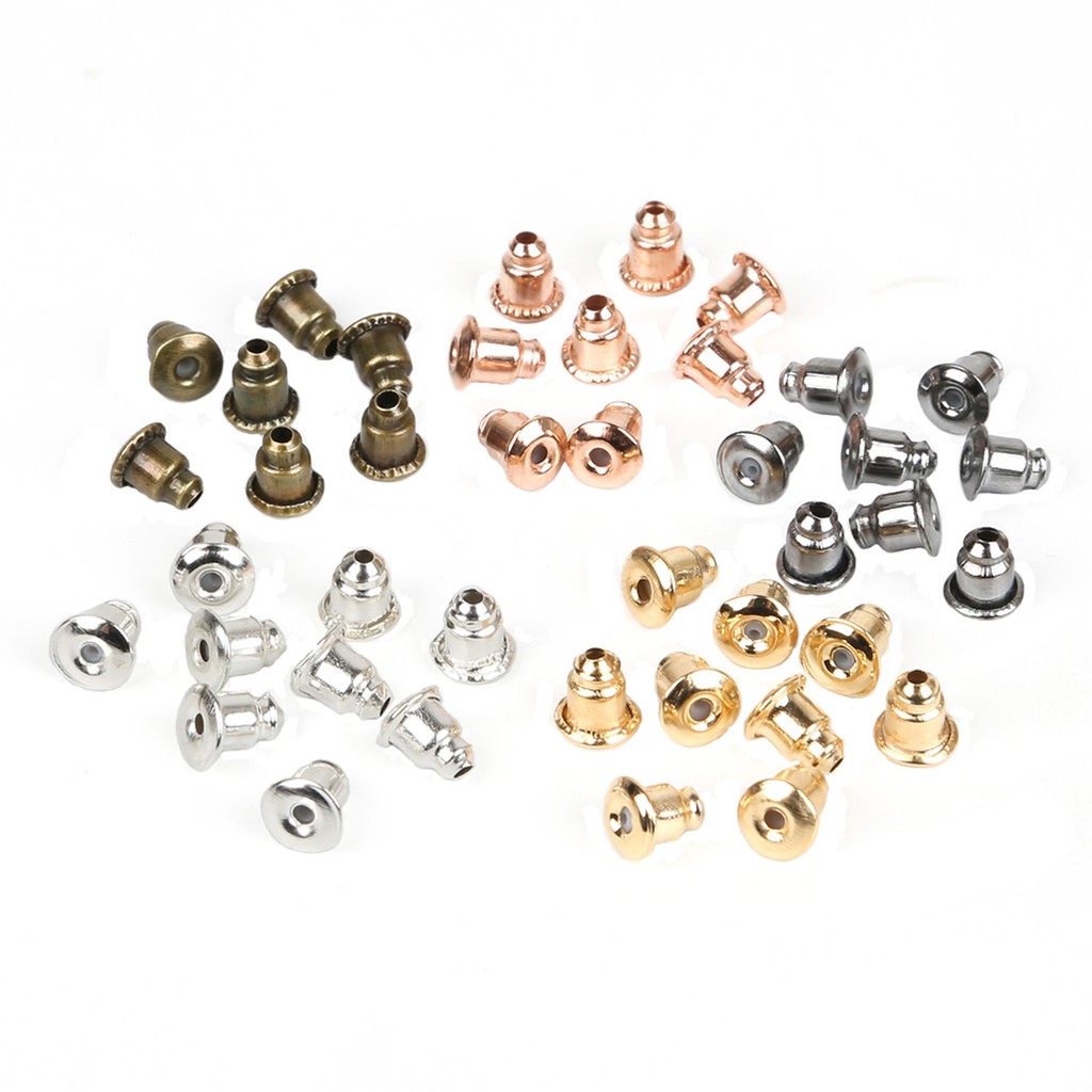 Set 200 Nút Bịt Tai Beadia Bằng Nhựa Có 5 Màu Thời Trang DIY