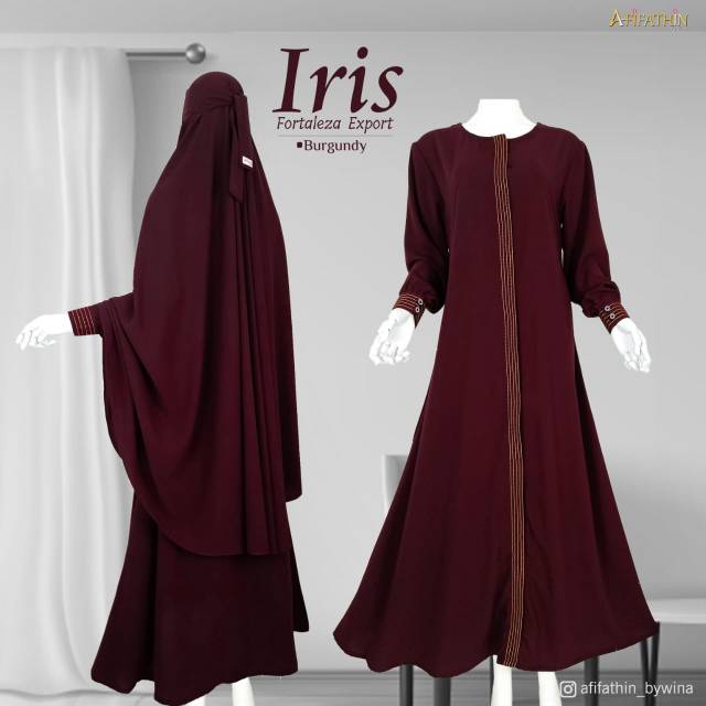 Bộ Gamis Set Iris By Afifathin Chất Lượng Cao