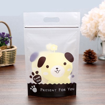 Túi zip đựng bánh gấu nâu ⚡ GIÁ SỐC ⚡ 10 cái túi zip đựng bánh hình chú gấu ngộ nghĩnh