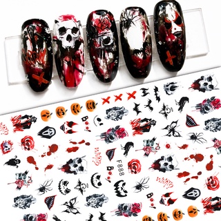 Mới Sticker Dán Móng Hoạ Tiết Halloween