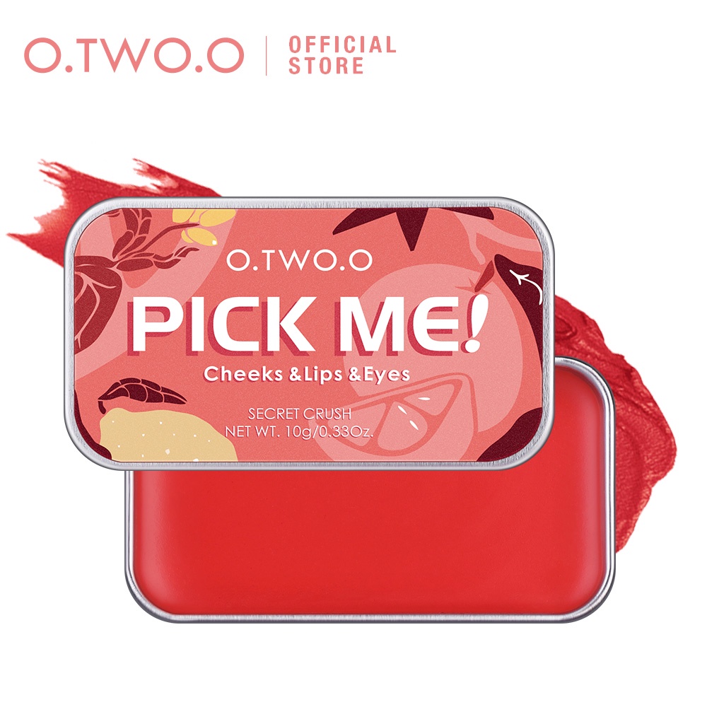 Son môi dạng kem O.TWO.O 9139 30g trang điểm lì mịn đa năng có thể đánh má hồng