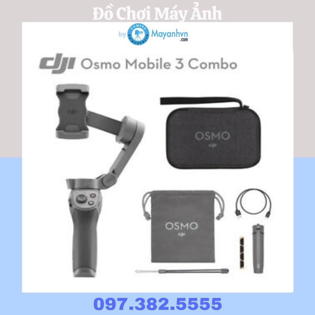  Tay Cầm Chống Rung Cho Điện Thoại DJI Osmo Mobile 3 Combo - Bảo hành 12 tháng