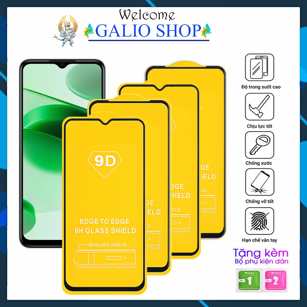 Cường lực realme C35 C30 C31 C3 C12 C15 C2 C17 C1 X2 Q XT C11 C20 C21y C25y C25 C25s full màn tổng hợp Kính-[9D]
