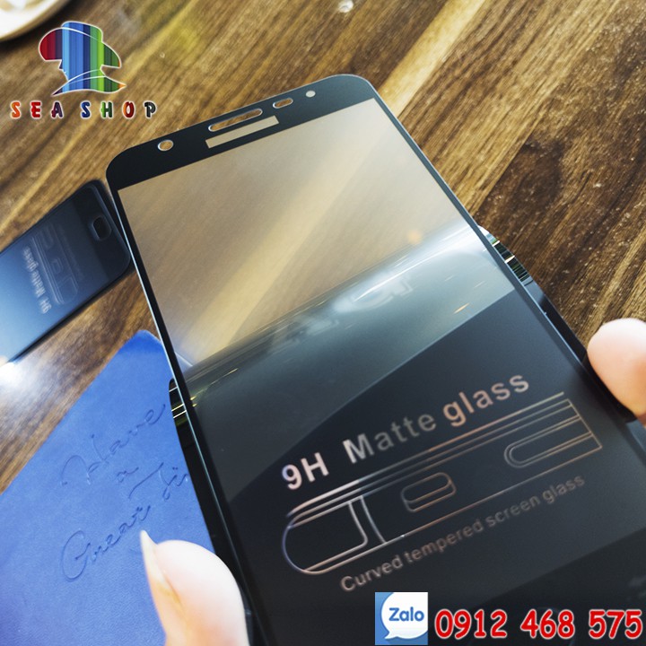 Kinh cường lực Samsung J7 Prime SM-G610 - Kính chống vân tay - Kính 9D full màn hình - Kính trong suốt