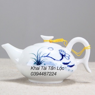 Bộ ấm trà hoa sen xanh