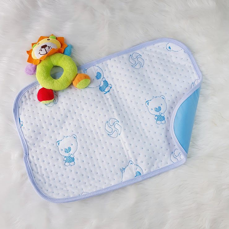 Set 2 Miếng lót chống thấm 4 lớp SIZE NHỎ (KT: 30X45cm) cho bé Cotton mềm mại, thoáng khí, siêu thấm hút, có thể giặt