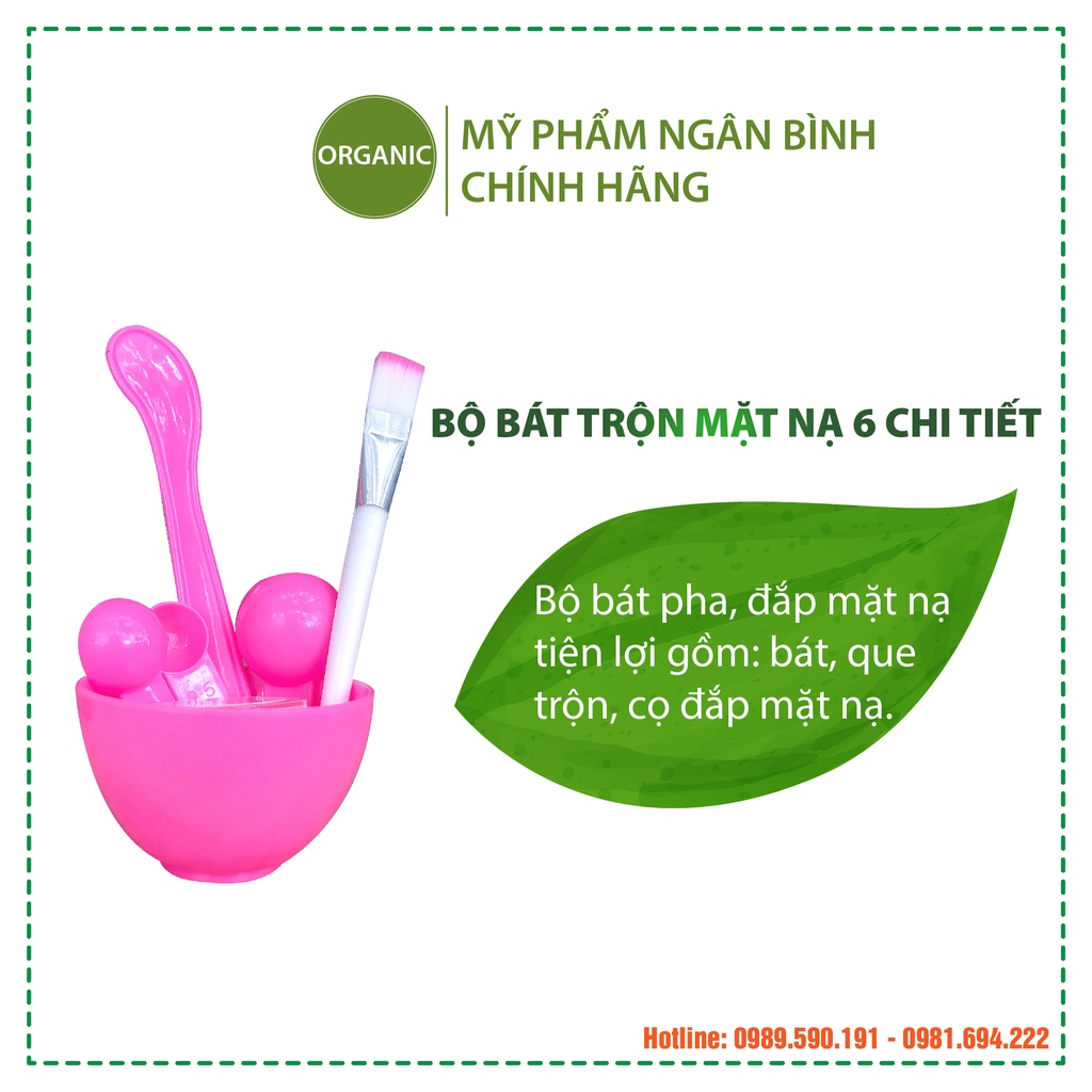 Bộ bát trộn mặt nạ  đa năng 6 chi tiết